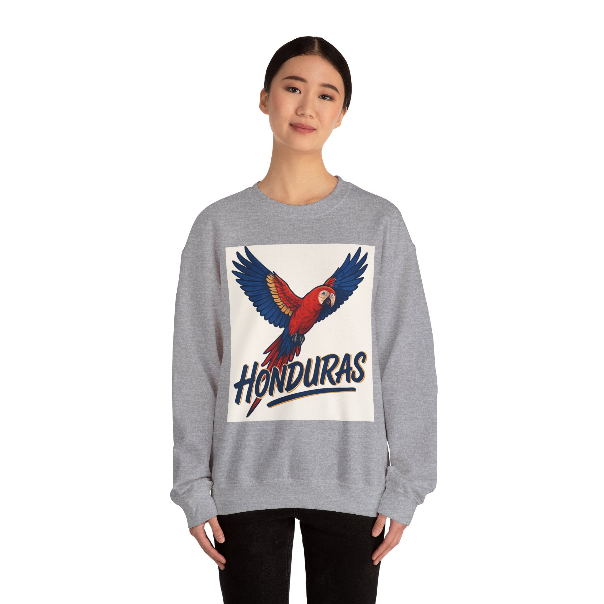 Vibrant Parrot Sweatshirt - Unisex Crewneck, Perfect Gift for Bird Lovers, Tropical Vibe, Outdoor Adventures, Eco-Friendly Fashion